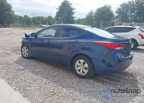 2016 Hyundai Elantra Se from USA, damaged, VIN 5NPDH4AEXGH737179